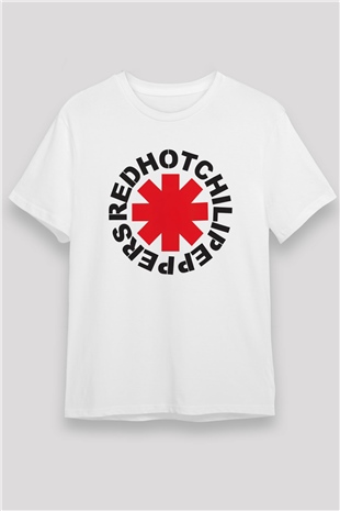 Red Hot Chili Peppers Beyaz Unisex Tişört T-Shirt - TişörtFabrikası