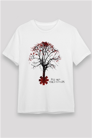 Red Hot Chili Peppers Beyaz Unisex Tişört T-Shirt - TişörtFabrikası