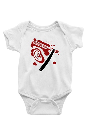 Reservoir Dogs Baskılı Beyaz Unisex Bebek Body - Zıbın