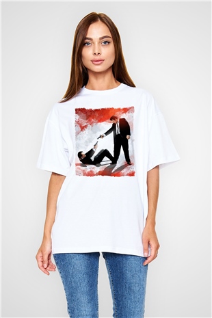 Reservoir Dogs Beyaz Oversize Tişört Oversize T-shirt