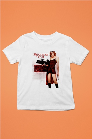 Resident Evil Beyaz Unisex Çocuk Tişört