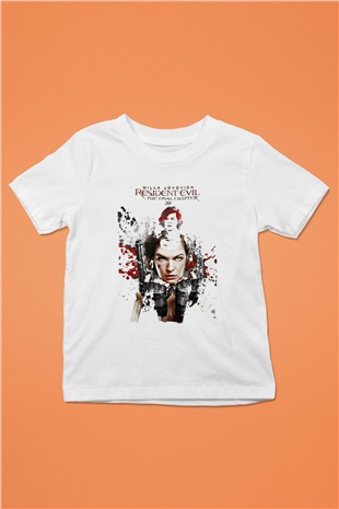 Resident Evil Beyaz Unisex Çocuk Tişört