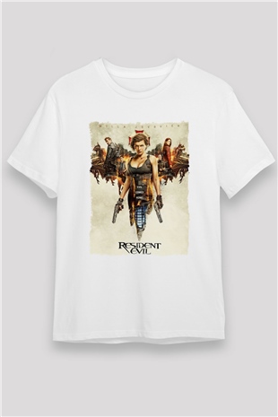Resident Evil Beyaz Unisex Tişört T-Shirt