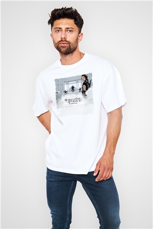 Resident Evil Beyaz Oversize Tişört Oversize T-shirt
