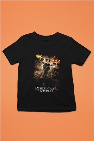 Resident Evil Siyah Unisex Çocuk Tişört