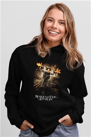 Resident Evil Siyah Unisex Hoodie