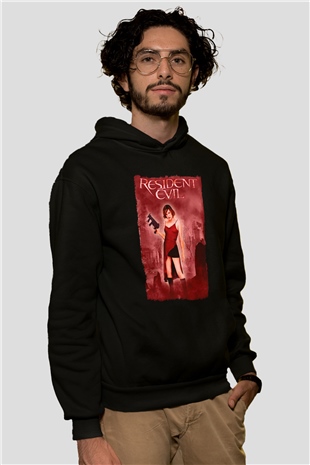 Resident Evil Siyah Unisex Hoodie
