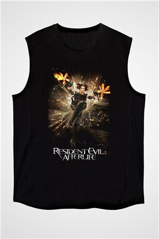 Resident Evil Siyah Unisex Kolsuz Tişört