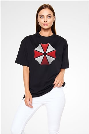 Resident Evil Siyah Unisex Oversize Tişört T-Shirt