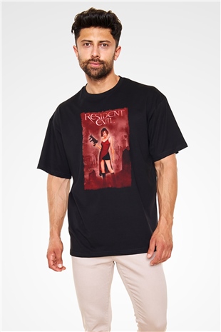 Resident Evil Siyah Oversize Tişört Oversize T-shirt