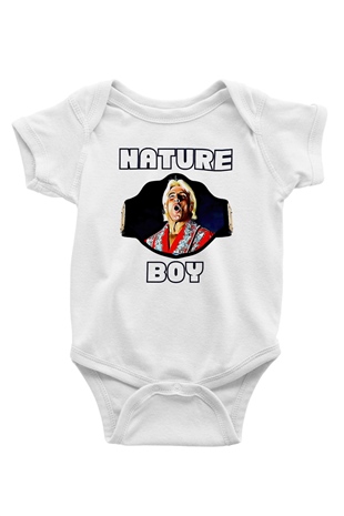 Ric Flair Beyaz Bebek Body - Zıbın