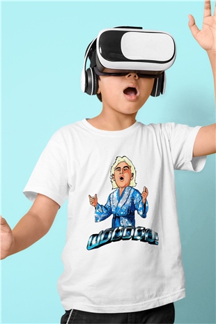 Ric Flair Beyaz Unisex  Çocuk Tişört