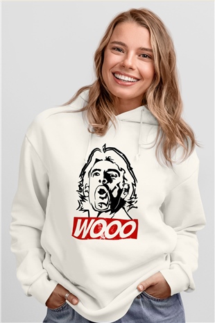 Ric Flair Beyaz Unisex Hoodie