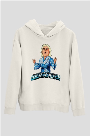Ric Flair Beyaz Unisex Hoodie