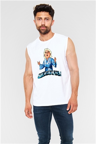 Ric Flair Beyaz Unisex  Kolsuz Tişört