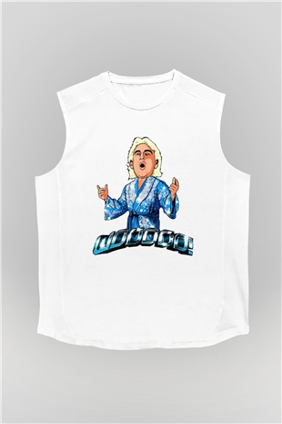 Ric Flair Beyaz Unisex  Kolsuz Tişört