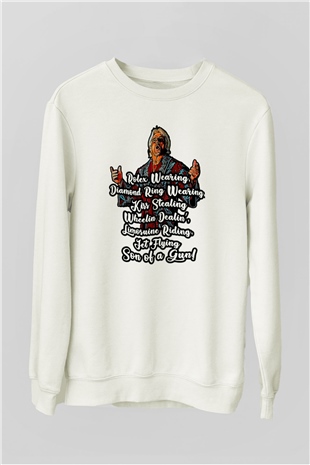 Ric Flair Beyaz Unisex  Sweatshirt
