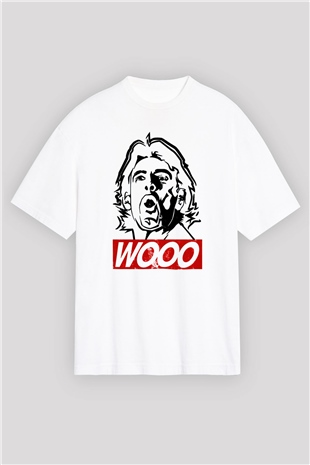 Ric Flair Beyaz Oversize Tişört