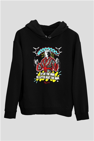 Ric Flair Siyah Unisex Kapüşonlu Sweatshirt