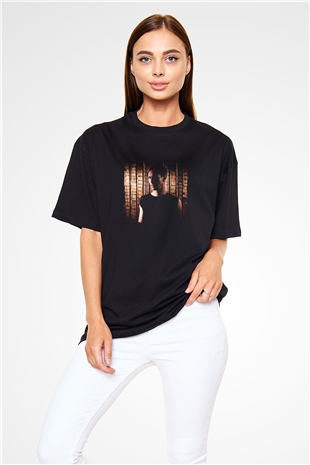 Richie Hawtin Baskılı Unisex Oversize Siyah Tişört