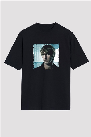 Richie Hawtin Baskılı Unisex Oversize Siyah Tişört