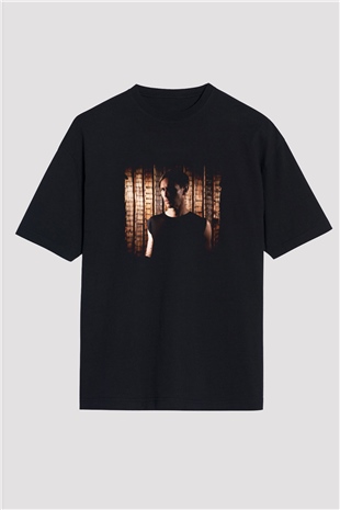 Richie Hawtin Baskılı Unisex Oversize Siyah Tişört