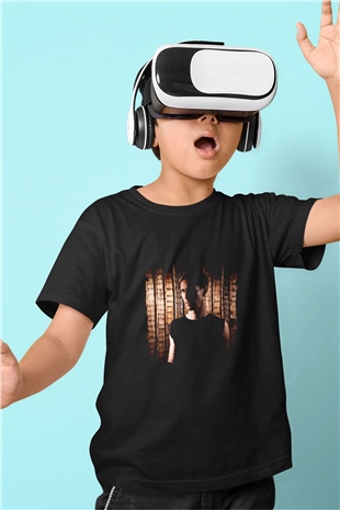 Richie Hawtin Baskılı Unisex Siyah Çocuk Tişört