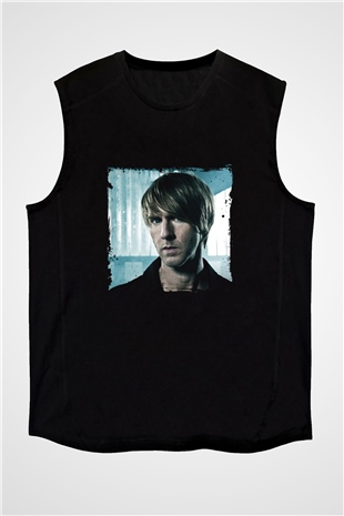 Richie Hawtin Baskılı Unisex Siyah Kolsuz Tişört