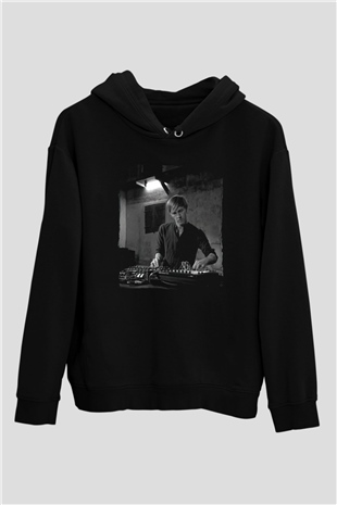 Richie Hawtin Siyah Unisex Kapüşonlu Sweatshirt