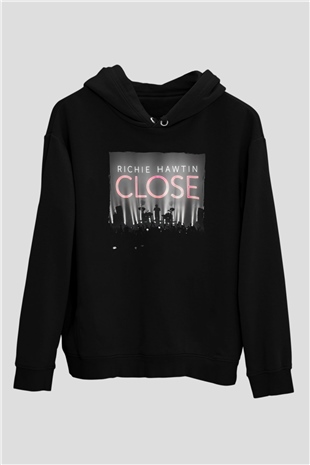 Richie Hawtin Siyah Unisex Kapüşonlu Sweatshirt