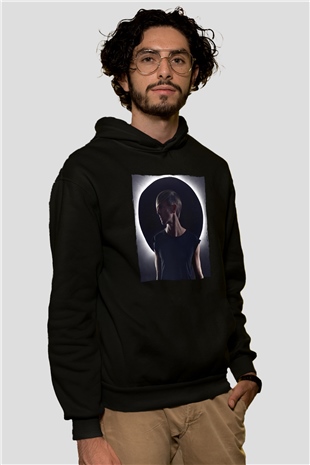 Richie Hawtin Siyah Unisex Kapüşonlu Sweatshirt