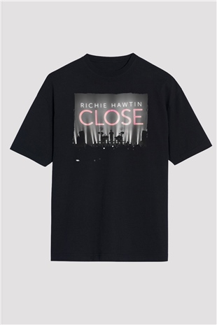 Richie Hawtin Siyah Oversize Tişört Oversize T-shirt - TişörtFabrikası
