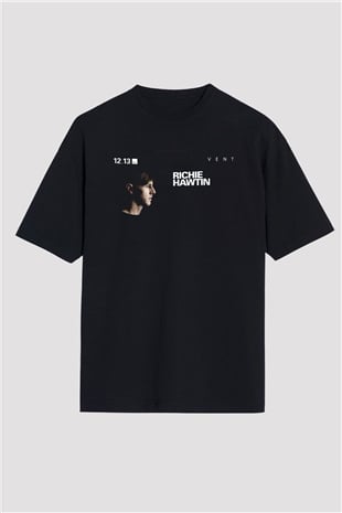 Richie Hawtin Siyah Oversize Tişört Oversize T-shirt - TişörtFabrikası