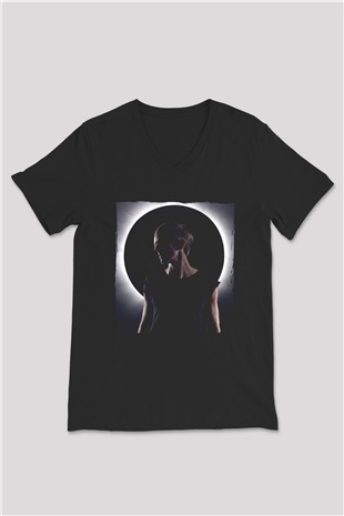 Richie Hawtin Siyah Unisex V Yaka Tişört