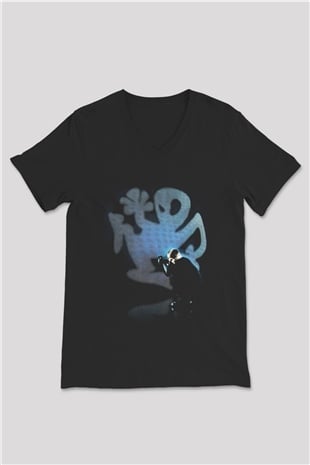 Richie Hawtin Siyah Unisex V Yaka Tişört T-Shirt