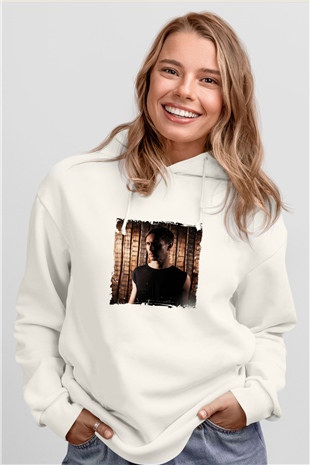 Richie HawtinBaskılı Beyaz Hoodie