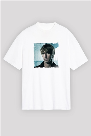 Richie HawtinBaskılı Beyaz Oversize Tişört