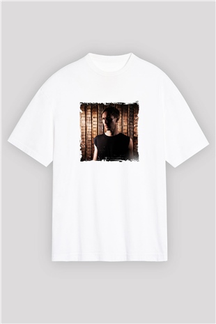 Richie HawtinBaskılı Beyaz Oversize Tişört