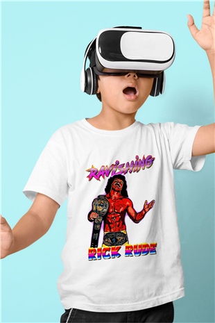 Rick Rude Beyaz Unisex  Çocuk Tişört