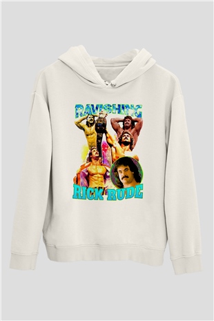 Rick Rude Beyaz Unisex Hoodie