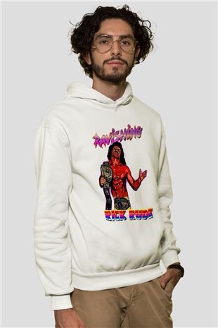 Rick Rude Beyaz Unisex Hoodie