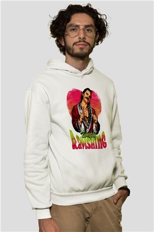 Rick Rude Beyaz Unisex Hoodie