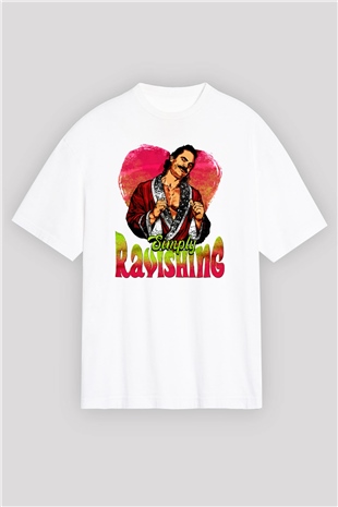 Rick Rude Beyaz Oversize Tişört