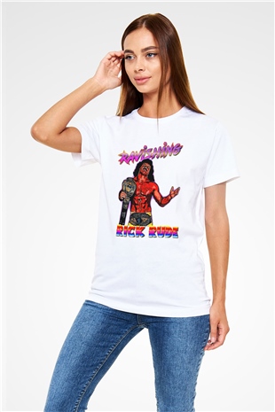 Rick Rude Beyaz Unisex Tişört