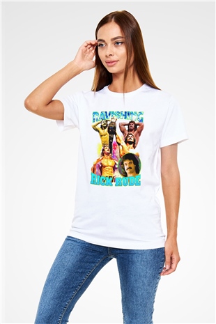 Rick Rude Beyaz Unisex Tişört