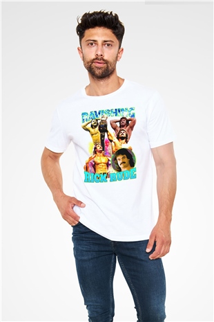 Rick Rude Beyaz Unisex Tişört