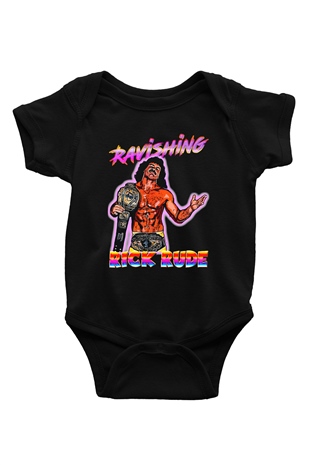 Rick Rude Siyah Bebek Body - Zıbın