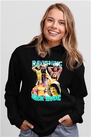 Rick Rude Siyah Unisex Hoodie