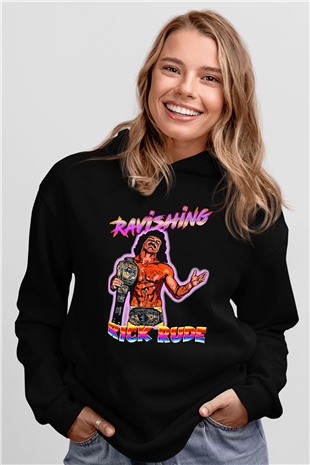 Rick Rude Siyah Unisex Hoodie