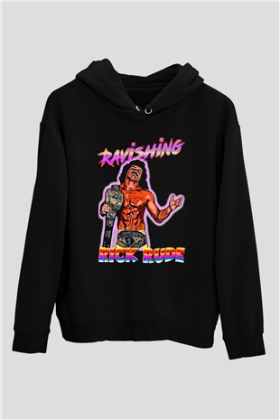 Rick Rude Siyah Unisex Hoodie
